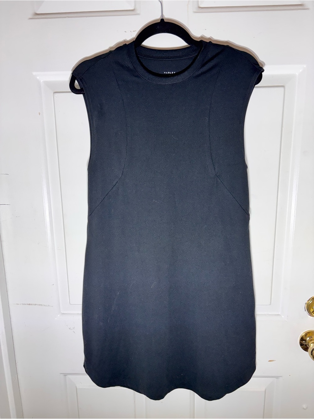 Varley Naples Casual Sleeveless Black Shift Dress Size XS